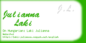 julianna laki business card